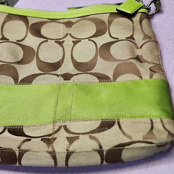 Coach Signature Stripe Canvas bag - Picture 6 of 12